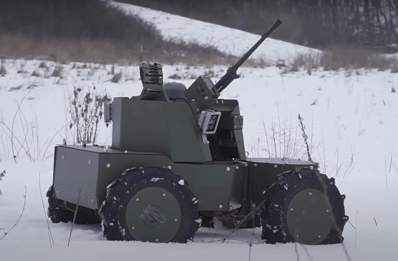 Ukrán háború harci robot