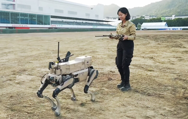 Kina, hadsereg, robotfarkas