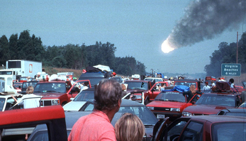 kráter, becsapódás